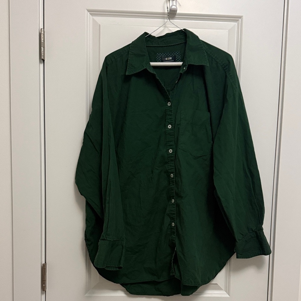 Anthropologie Maeve Forest Green Blouse